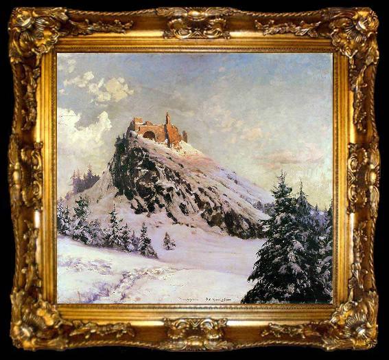 framed  Claude Monet Czorsztyn Castle, ta009-2